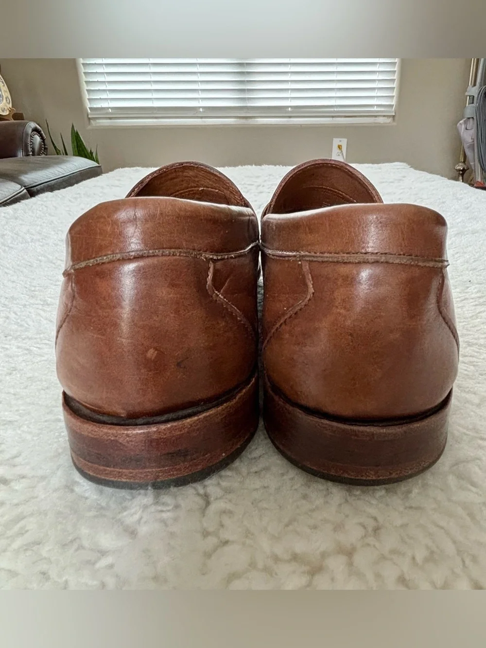 Allen Edmonds Classic Brown Leather Penny Loafers - Men's Dress Casual Sz 10.5 D
